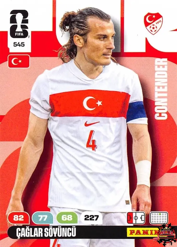 #545|Panini|Adrenlyn XL|FIFA World Cup|2026|Caglar Soyuncu|Contenders
