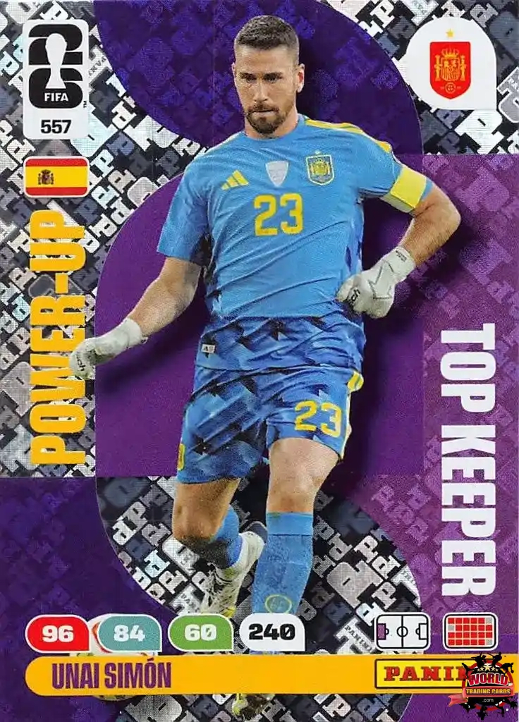 #557|Panini|Adrenlyn XL|FIFA World Cup|2026|Unai Simón|Top Keeper