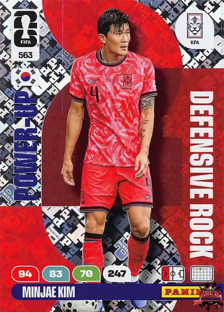 #563|Panini|Adrenlyn XL|FIFA World Cup|2026|Min-jae Kim|Defensive Rock