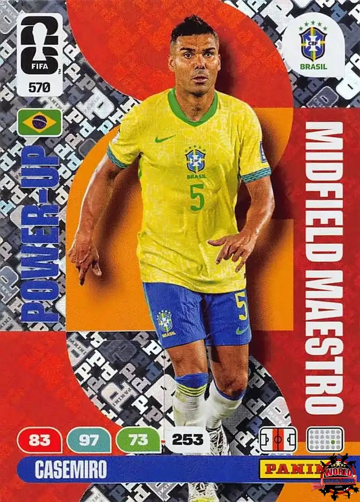 #570|Panini|Adrenlyn XL|FIFA World Cup|2026|Casemiro|Midfield Maestro