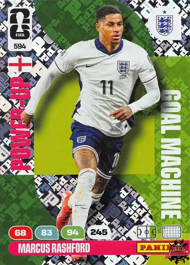 #594|Panini|Adrenlyn XL|FIFA World Cup|2026|Marcus Rashford|Goal Machine