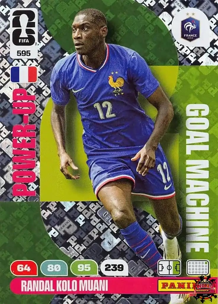 #595|Panini|Adrenlyn XL|FIFA World Cup|2026|Randal Kolo Muani|Goal Machine