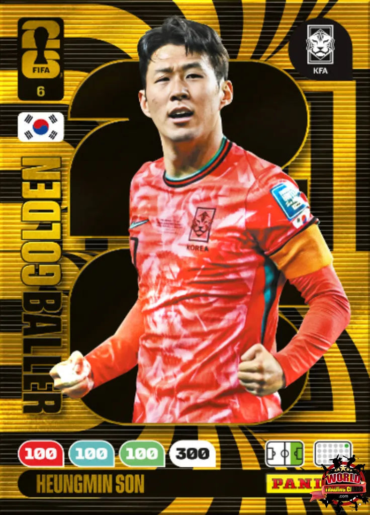 #006 | Panini | Adrenalyn XL | FIFA World Cup | 2026 | Son Heung-Min | Corea del Sur | GOLDEN BALLER