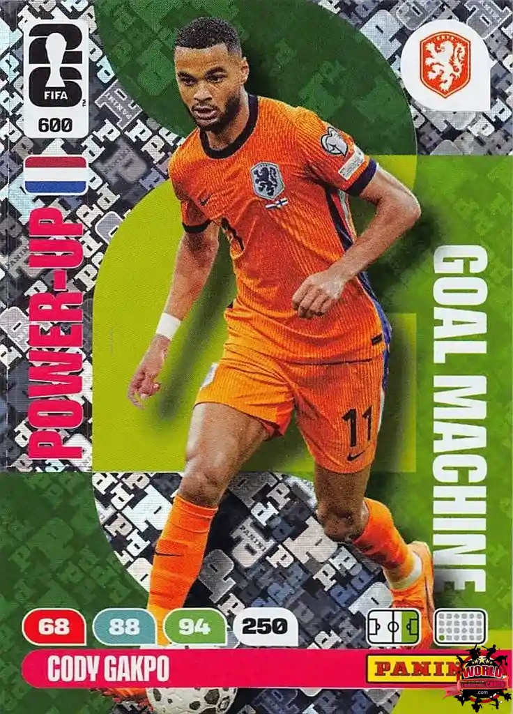 #600|Panini|Adrenlyn XL|FIFA World Cup|2026|Cody Gakpo|Goal Machine