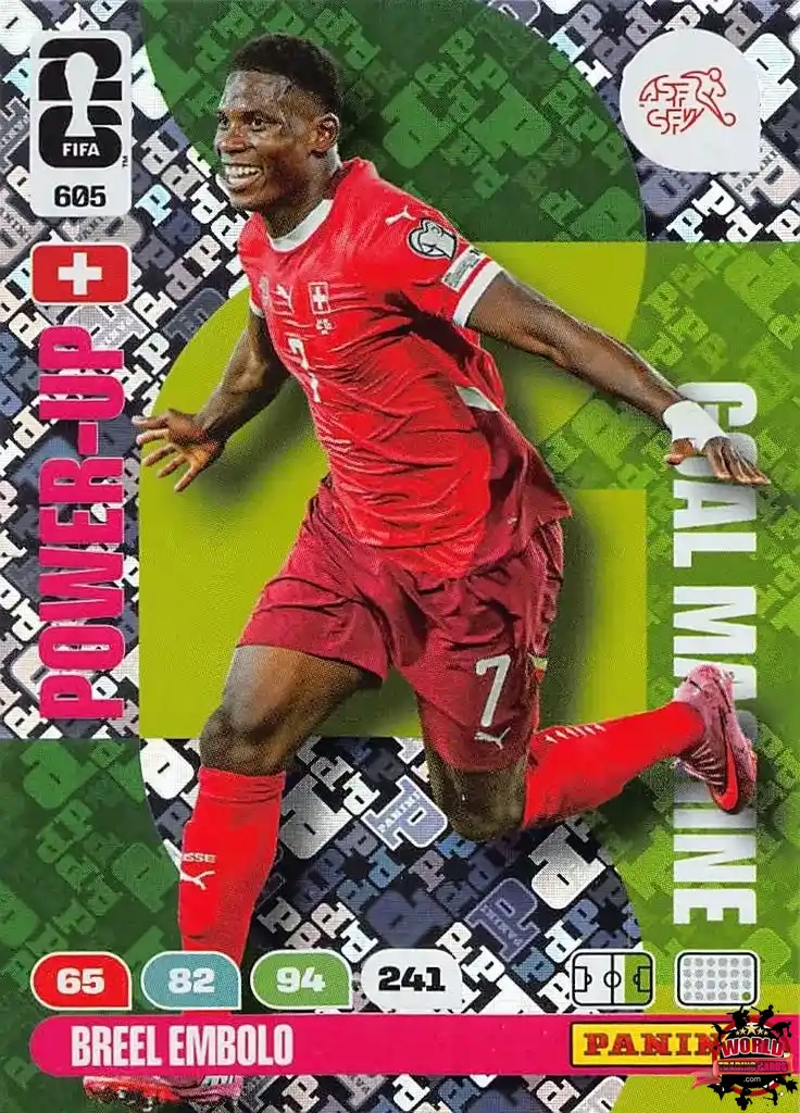 #605|Panini|Adrenlyn XL|FIFA World Cup|2026|Breel Embolo|Goal Machine