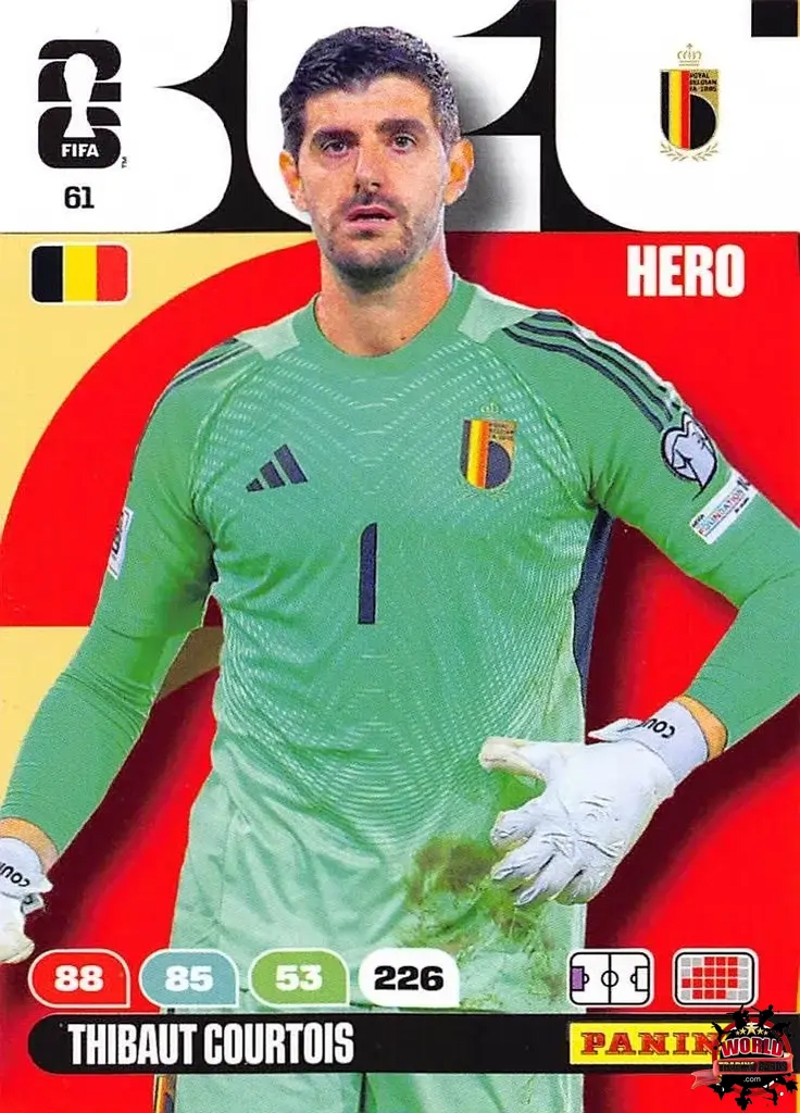 #061|Panini|Adrenlyn XL|FIFA World Cup|2026|Thibaut Courtois |BASICO