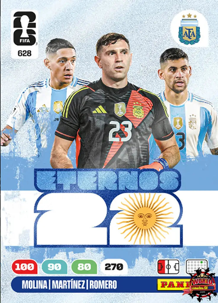 #628|Panini|Adrenlyn XL|FIFA World Cup|2026|Eternos 22 - Defensas|Eternos 22