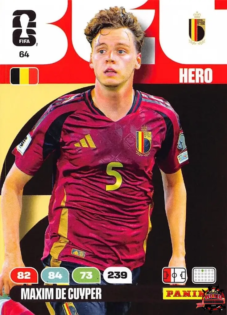 #064|Panini|Adrenlyn XL|FIFA World Cup|2026|Maxim De Cuyper|BASICO
