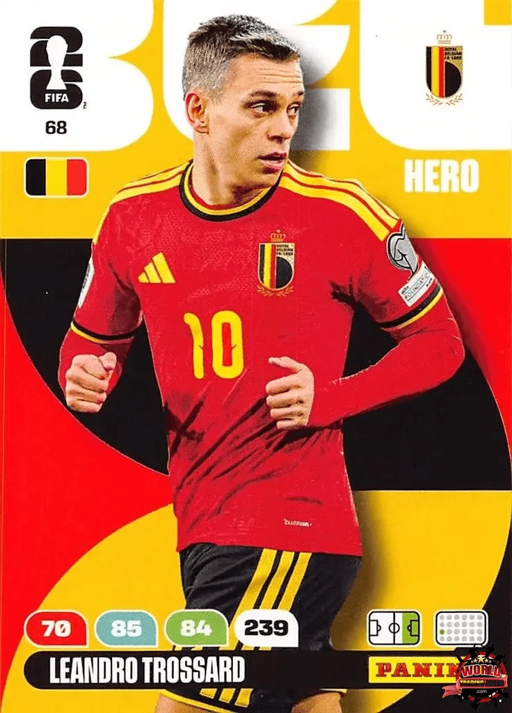 #068|Panini|Adrenlyn XL|FIFA World Cup|2026|Leandro Trossard |BASICO