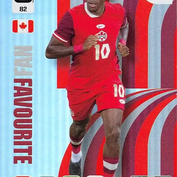 Soccer Trading Card-Jonathan David - Fan Favourite-Canada-Panini