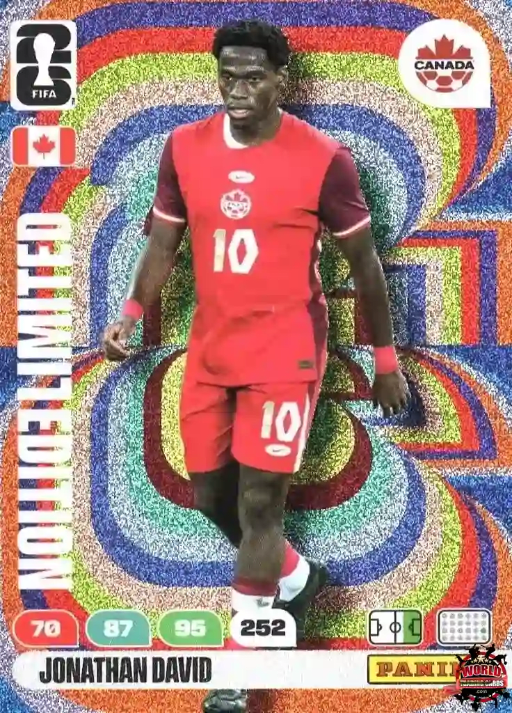 #LE17|Panini|Adrenlyn XL|FIFA World Cup|2026|Jonathan David|Limited Edition