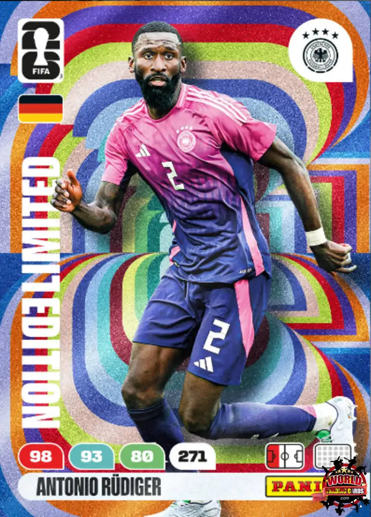 #LE38|Panini|Adrenlyn XL|FIFA World Cup|2026|Antonio Rudiger|Limited Edition