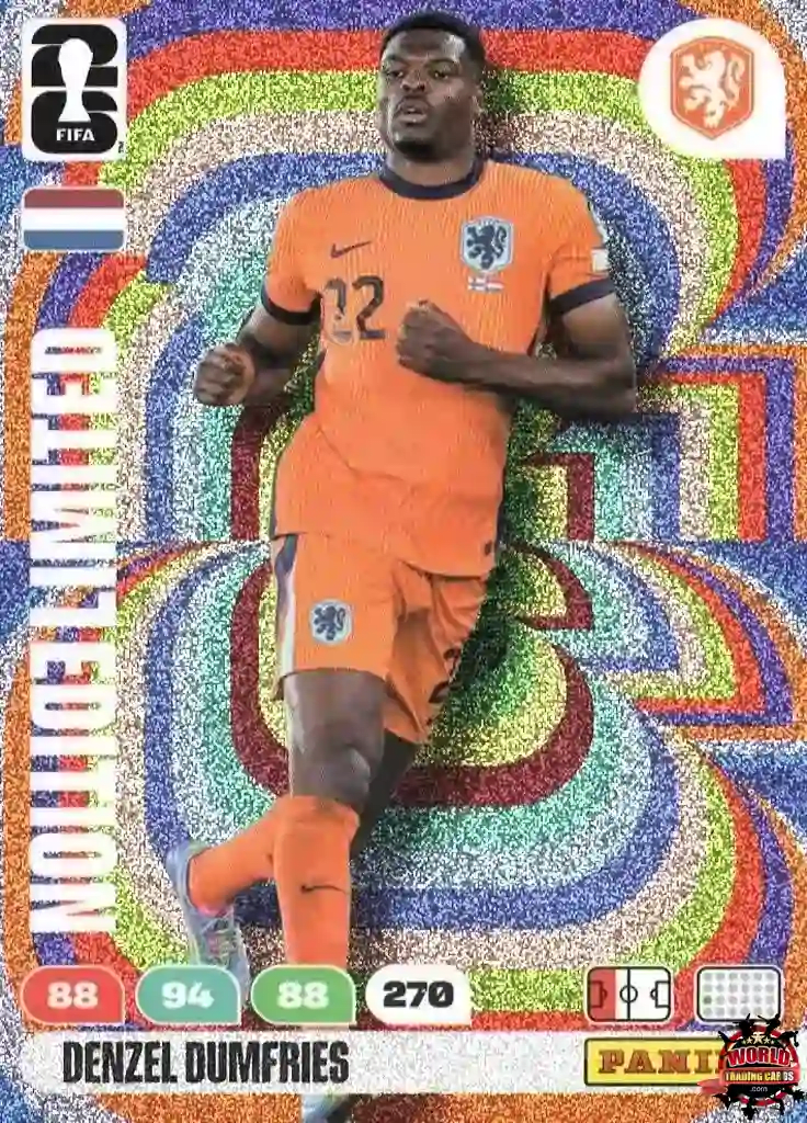 #LE52|Panini|Adrenlyn XL|FIFA World Cup|2026|Denzel Dumfries|Limited Edition