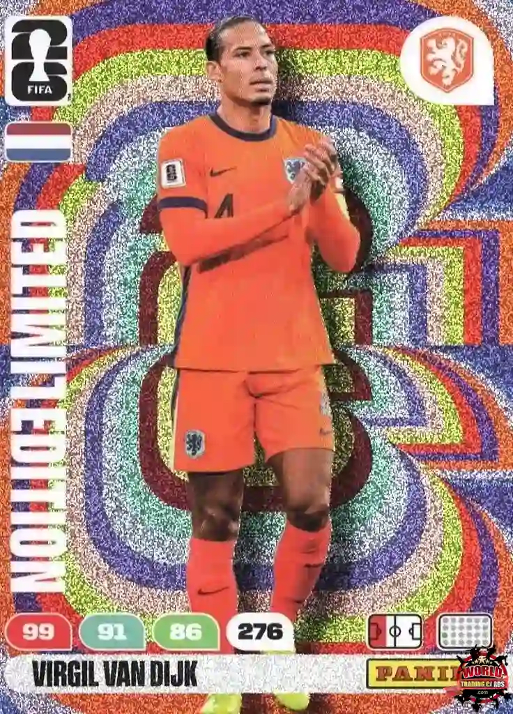 #LE55|Panini|Adrenlyn XL|FIFA World Cup|2026|Virgil van Dijk|Limited Edition
