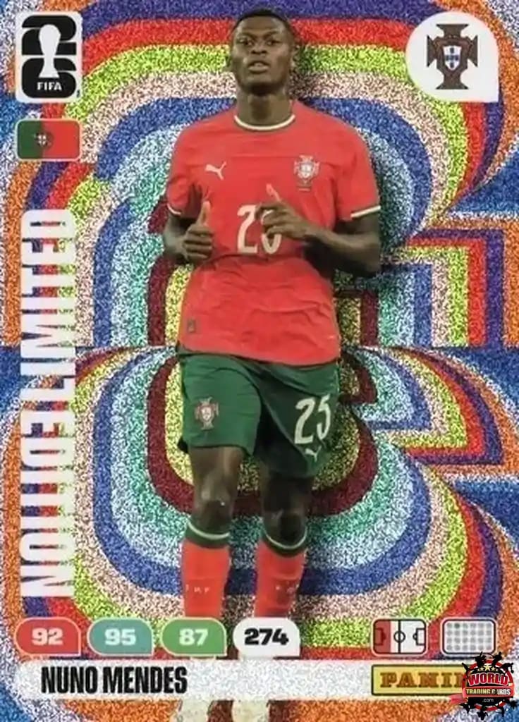 #LE64|Panini|Adrenlyn XL|FIFA World Cup|2026|Nuno Mendes|Limited Edition