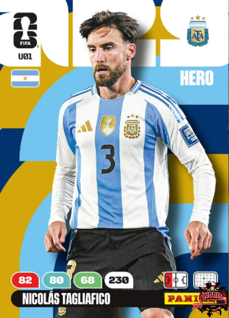 #U01|Panini|Adrenlyn XL|FIFA World Cup|2026|Nicolás Tagliafico|Update
