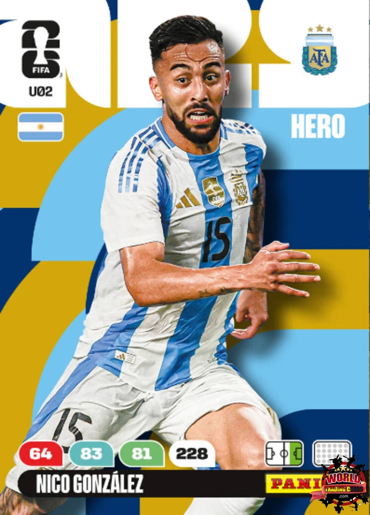 #U02|Panini|Adrenlyn XL|FIFA World Cup|2026|Nico González|Update