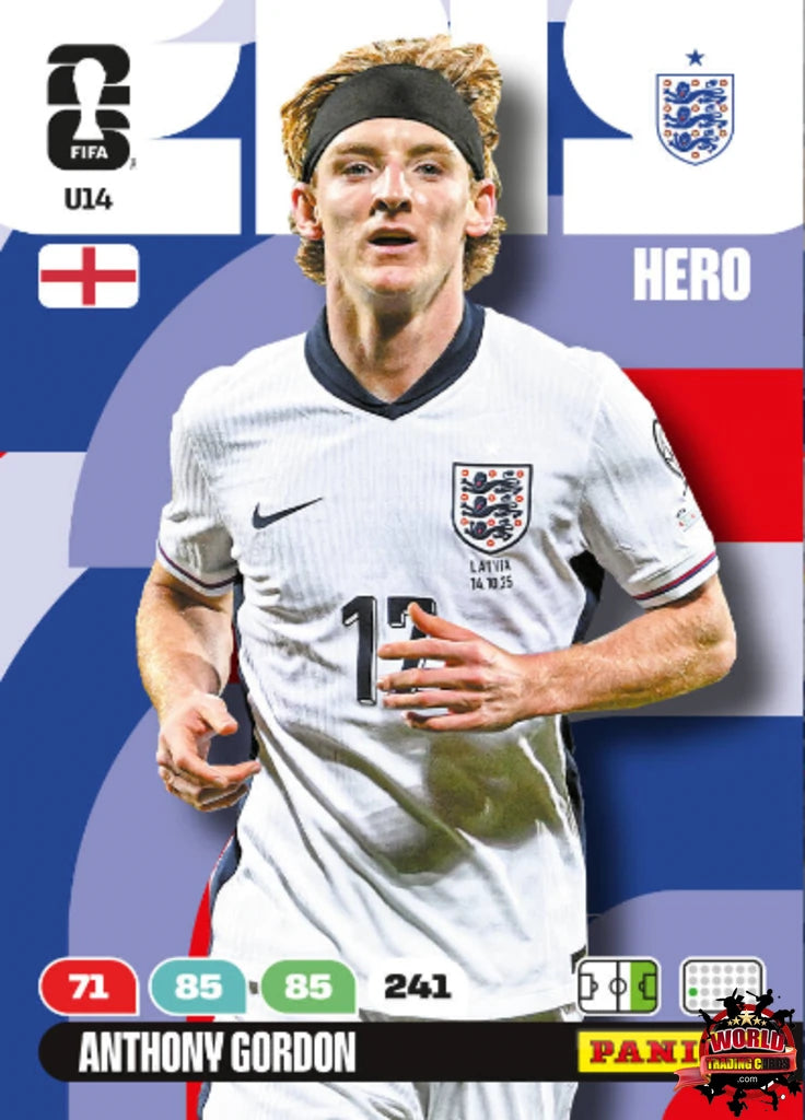 #U14|Panini|Adrenlyn XL|FIFA World Cup|2026|Anthony Gordon|Update