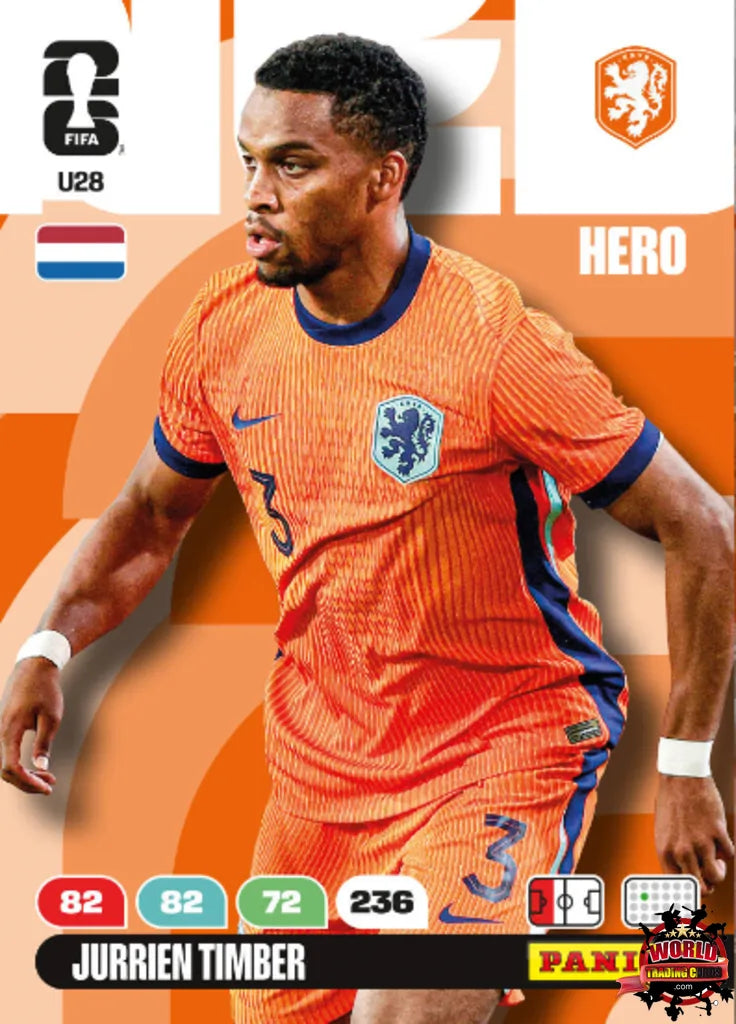 #U28|Panini|Adrenlyn XL|FIFA World Cup|2026|Jurrien Timber|Update