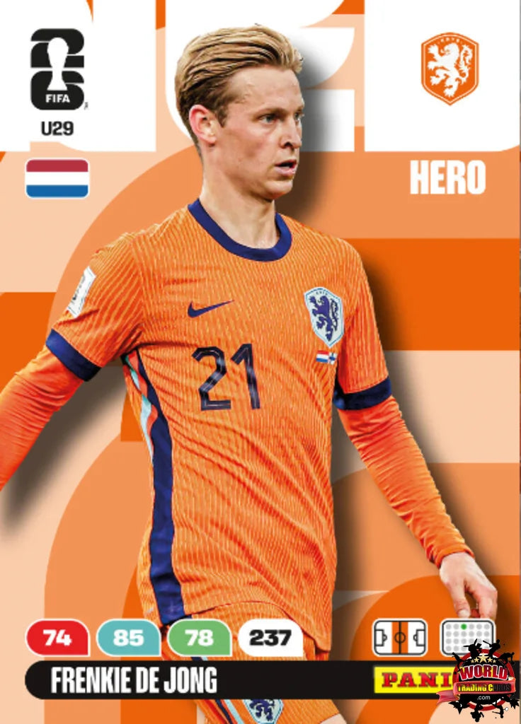 #U29|Panini|Adrenlyn XL|FIFA World Cup|2026|Frenkie de Jong|Update