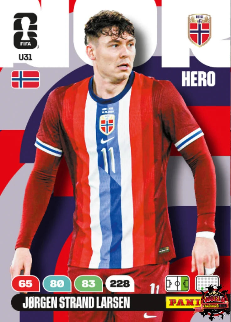 #U31|Panini|Adrenlyn XL|FIFA World Cup|2026|Jørgen Strand Larsen|Update
