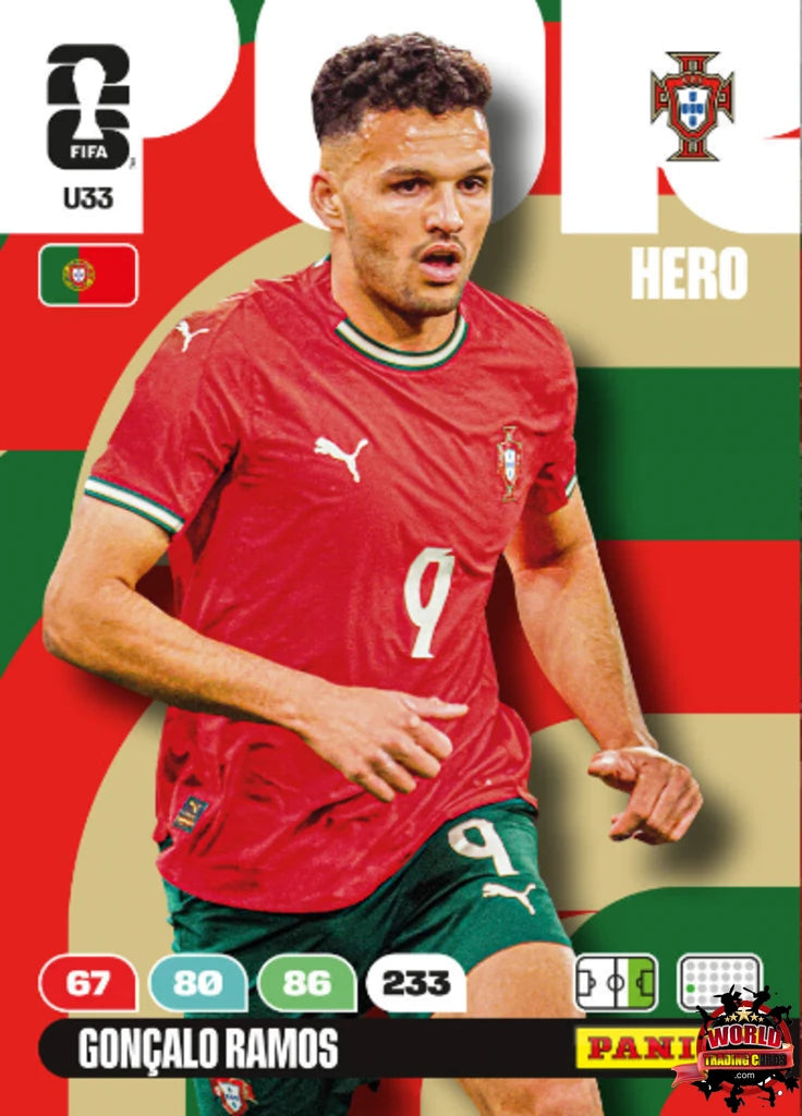 #U33|Panini|Adrenlyn XL|FIFA World Cup|2026|Gonçalo Ramos|Actualización