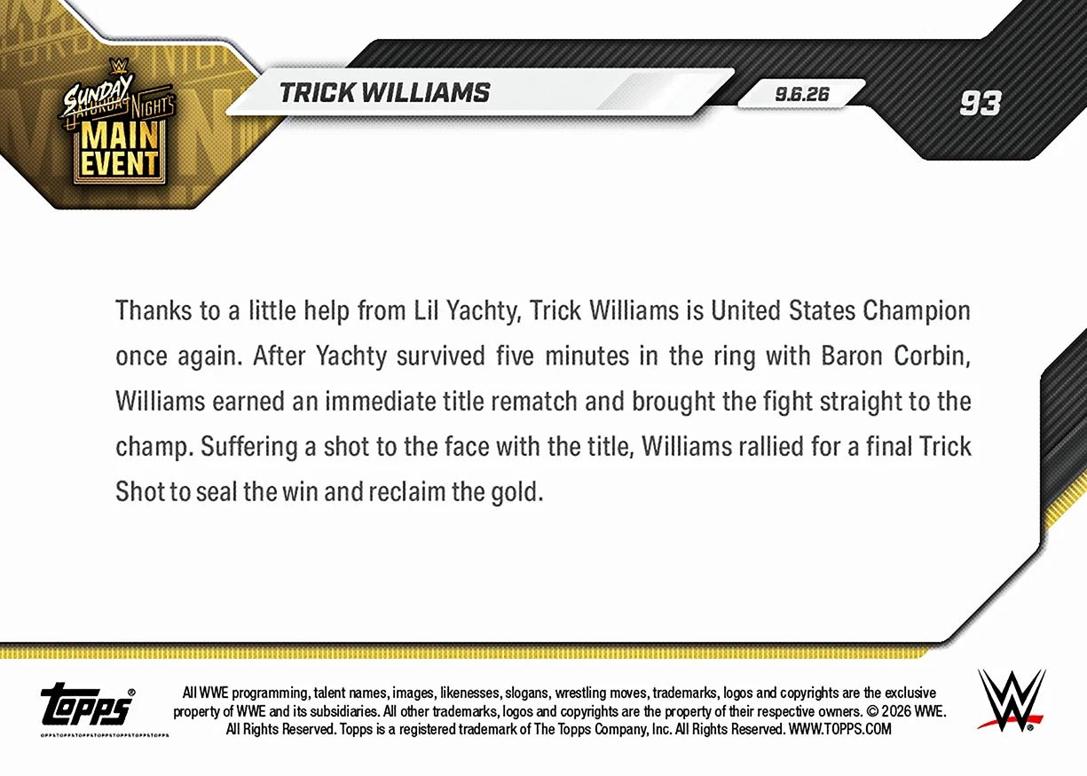2026 | Topps | Now | WWE | #092 | Grayson Waller | Base
