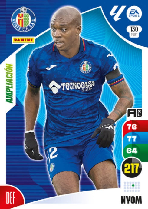 Panini Adrenalyn XL La Liga 2024/2025 - #130 Bis-. Nyon - Ampliación - Getafe - 2ª Edición, Cromo RAW