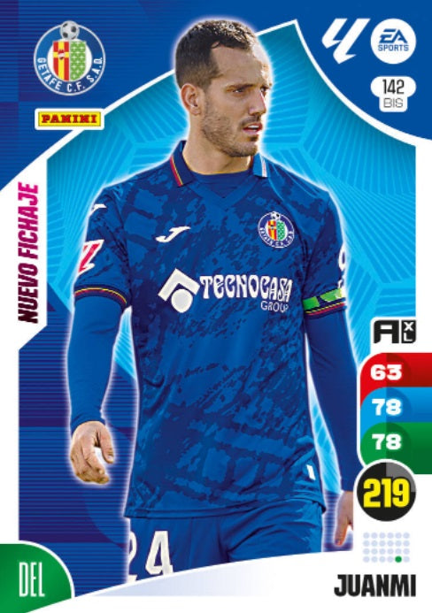 Panini Adrenalyn XL La Liga 2024/2025 - #142 Bis-. Juanmi - Nuevo Fichaje - Getafe - 2ª Edición, Cromo RAW