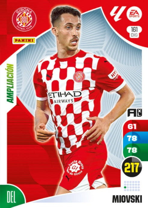 Panini Adrenalyn XL La Liga 2024/2025 - #161 Bis-. Miovski - Ampliación - Girona - 2ª Edición, Cromo RAW