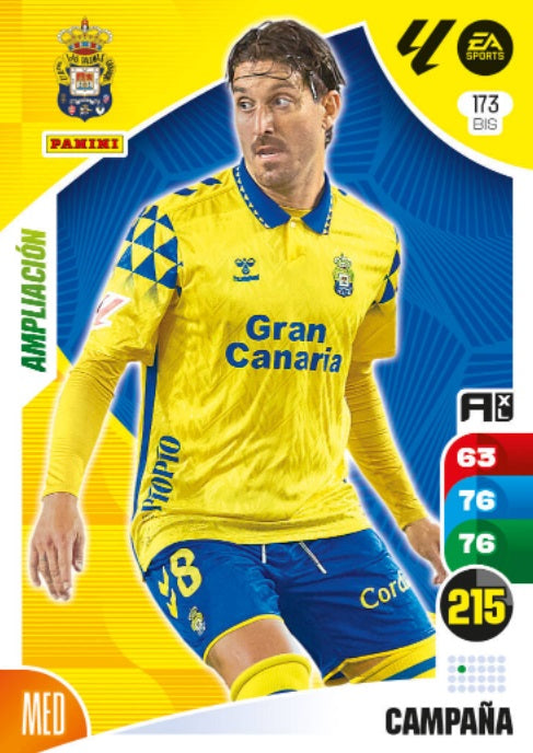 Panini Adrenalyn XL La Liga 2024/2025 - #173 Bis-. Campaña - Ampliación - Las Palmas - 2ª Edición, Cromo RAW
