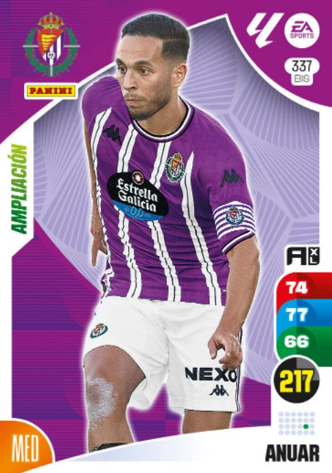 Panini Adrenalyn XL La Liga 2024/2025 - #337 Bis-. Anuar - Ampliación - Valladolid - 2ª Edición, Cromo RAW