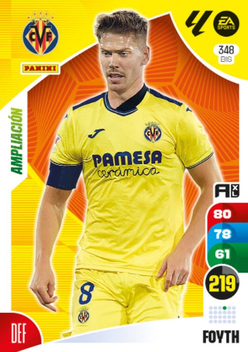 Panini Adrenalyn XL La Liga 2024/2025 - #348 Bis-. Foith - Ampliación - Villarreal - 2ª Edición, Cromo RAW