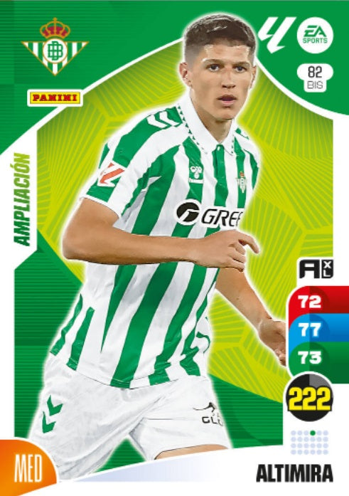 Panini Adrenalyn XL La Liga 2024/2025 - #082 Bis-. Altimira - Ampliación - Betis - 2ª Edición, Cromo RAW