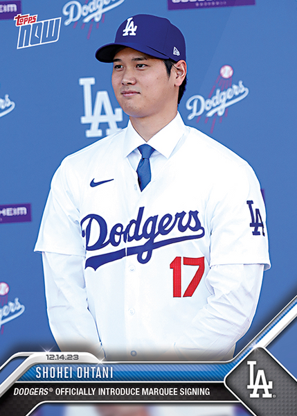 Shohei Ohtani - 2023 - Topps Now MLB - #OS-23 - Dodgers - Officially L
