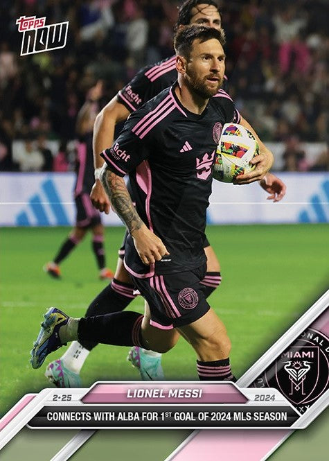 Lionel Messi - 2024 - Topps Now MLS - #009 - Inter Miami - World Trading Cards - Tarjeta Fútbol - Cromo RAW