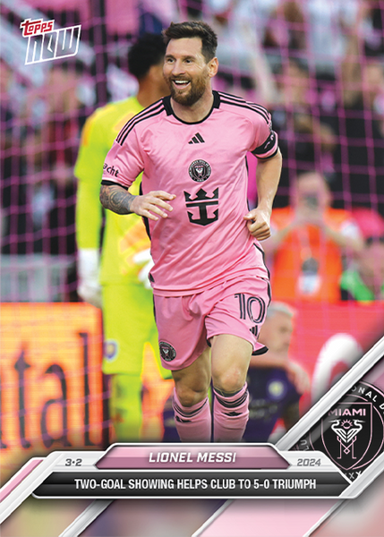 2024 Topps Now MLS - Lionel Messi #012 - Inter Miami | Tarjeta