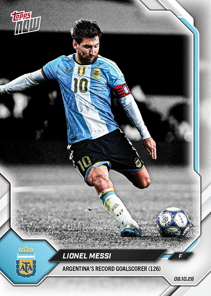 2026 | Topps | Now | Argentina | Lionel Messi  | Despedida Final | SOBRE PACK SELLADO (2 cartas) | Posibles Autos 1/1?
