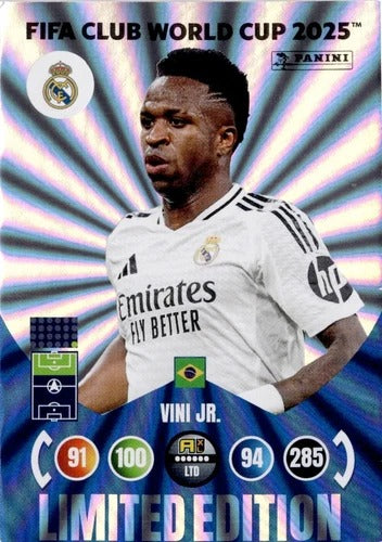 Vinicius Jr. - Real Madrid CF - #LE-VJ - RARE / Limited Edition | FIFA Club World Cup 2025 Adrenalyn XL - Cromo de Fútbol | Singles Cards