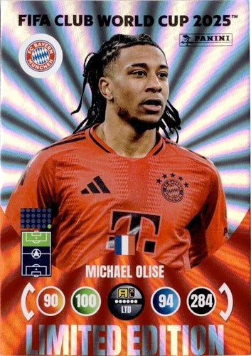 Michael Olise - FC Bayern München - #LE-MO - RARE / Limited Edition | FIFA Club World Cup 2025 Adrenalyn XL - Cromo de Fútbol | Singles Cards