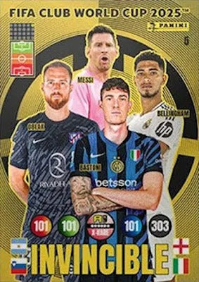 Messi / Oblak / Bellingham / Bastoni - #005 - X-RARE / Invincible | FIFA Club World Cup 2025 Adrenalyn XL - Cromo de Fútbol | Singles Cards