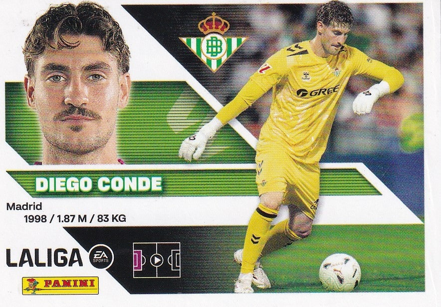 Panini | Liga Este | 2026-2027 | Real Betis | Basico | #04Bis | Diego Conde | Coloca | 2ª Edición