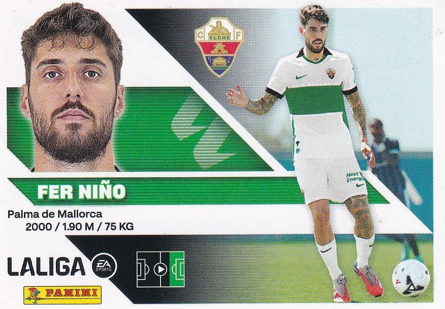 Panini | Liga Este | 2026-2027 | Elche CF | Basico | #UF15 | Fer Niño | Últimos Fichajes | 2ª Edición
