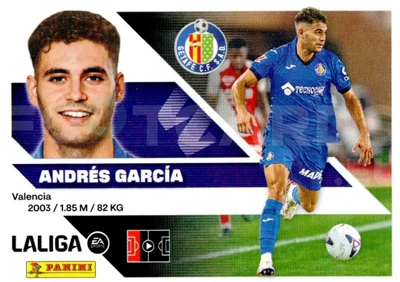 Panini | Liga Este | 2026-2027 | Getafe CF | Basico | #UF18 | Andres Garcia | Últimos Fichajes | 2ª Edición