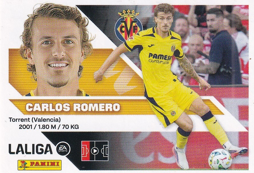 Panini | Liga Este | 2026-2027 | Villarreal CF | Basico | #UF04 | Carlos Romero | Últimos Fichajes | 2ª Edición