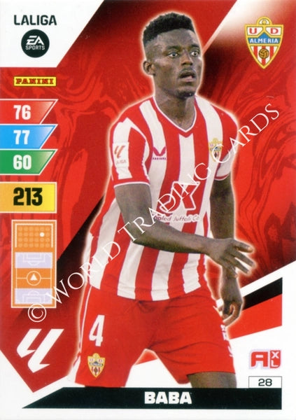 Cromo Trading Card Fútbol-Baba-Almeria-Panini Adrenalyn XL 2023-2024-#028-Básico