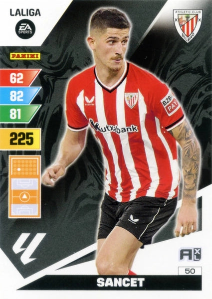 Cromo Trading Card Fútbol-Sancet-Athletic Club-Panini Adrenalyn XL 2023-2024-#050-Básico