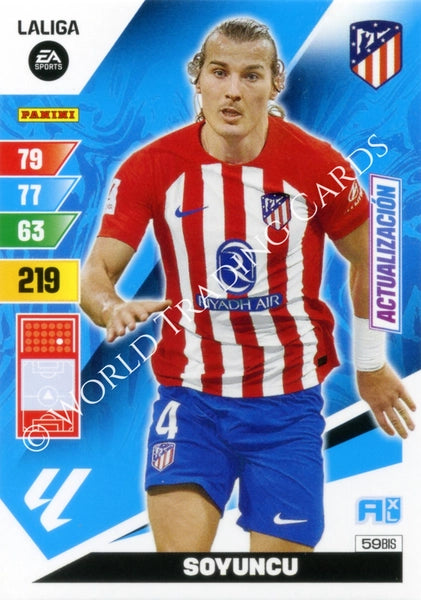 Cromo Trading Card Fútbol-Soyunco-Atletico de Madrid-Panini Adrenalyn XL 2023-2024-#059bis-Básico