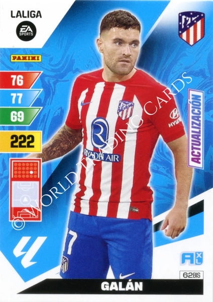 Cromo Trading Card Fútbol-Galan-Atletico de Madrid-Panini Adrenalyn XL 2023-2024-#062bis-Básico