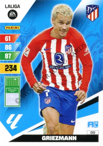 Cromo Trading Card Fútbol-Giezmann-Atletico de Madrid-Panini Adrenalyn XL 2023-2024-#069-Básico